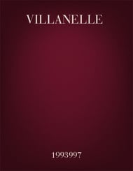 Villanelle SATB choral sheet music cover Thumbnail